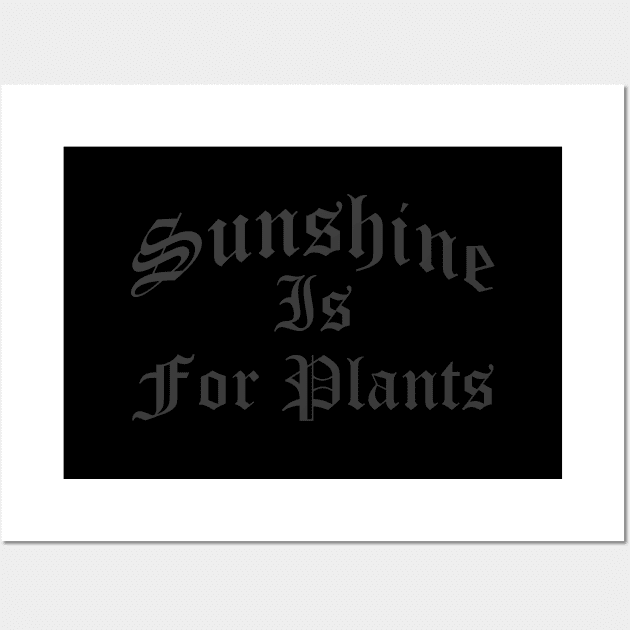 Sunshine Is For Plants Wall Art by monolusi